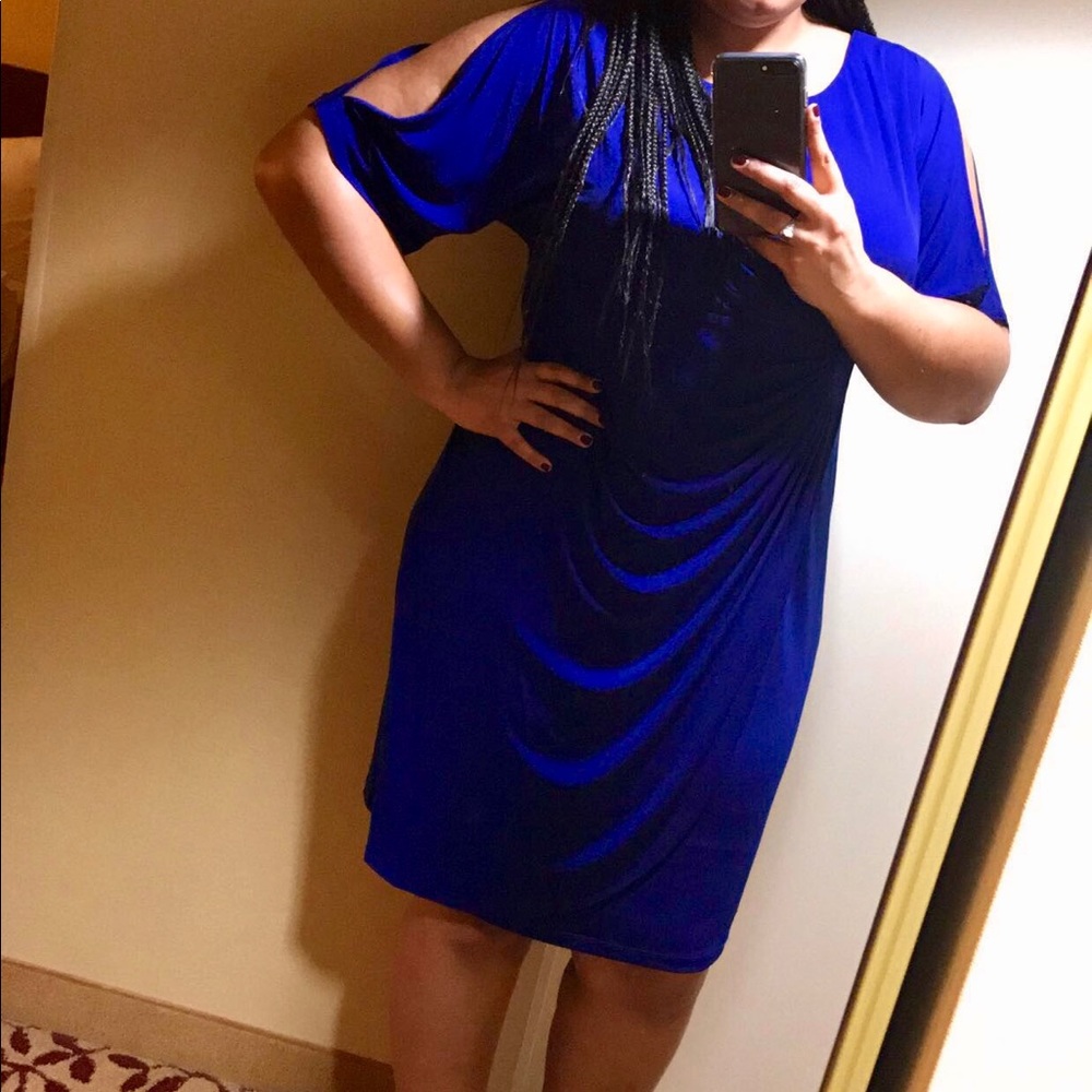 Blue Cocktail Dress - MAKE OFFER